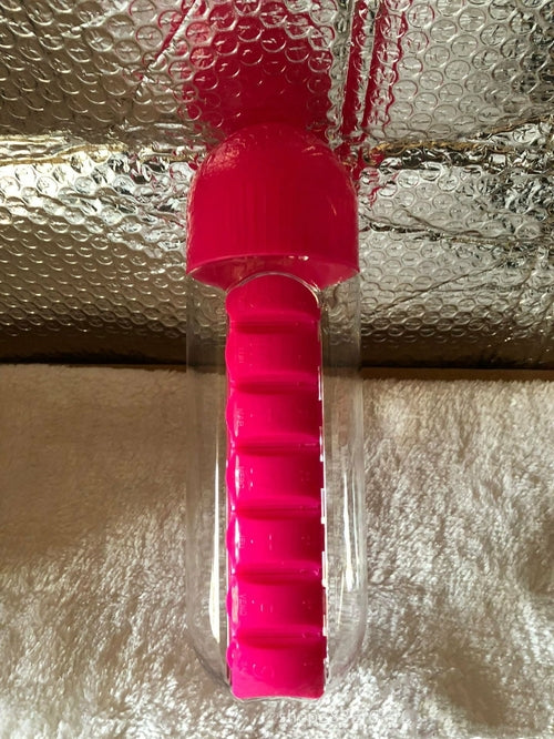 Plastic Drink Bottle With Medicine Pills Box