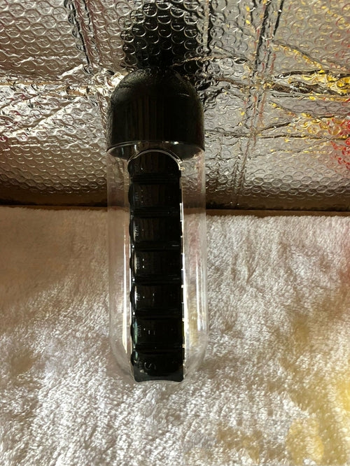 Plastic Drink Bottle With Medicine Pills Box