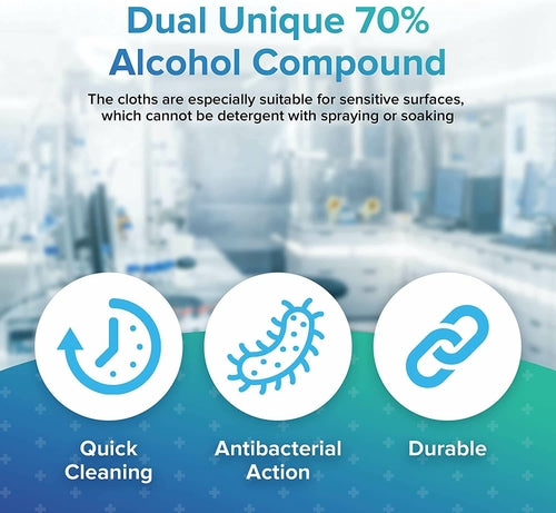 70% Alcohol Wipes (Available in 700, 400, 150, 100 Counts)