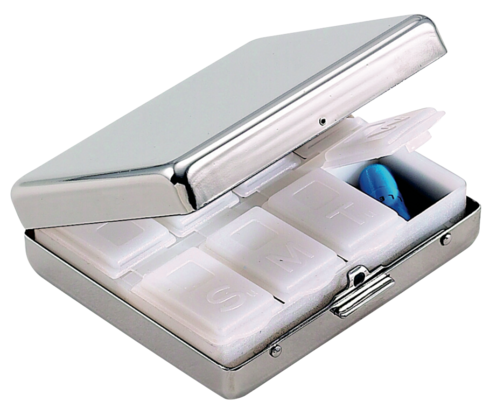 Pill Box With 8 Compartments
