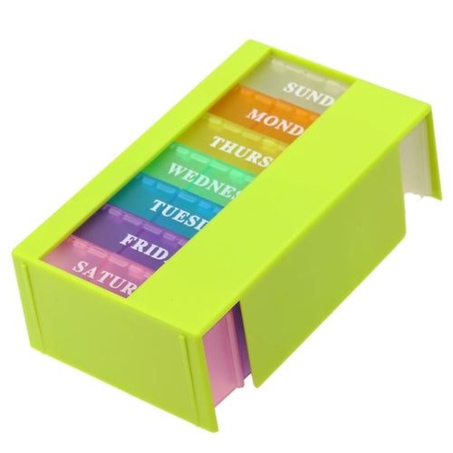 Plastic Weekly 7 Days Pill Box Medicine Storage
