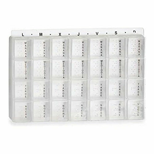 Weekly Pill Holder Transparent Plastic (12 Units)