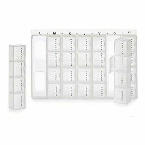 Weekly Pill Holder Transparent Plastic (12 Units)